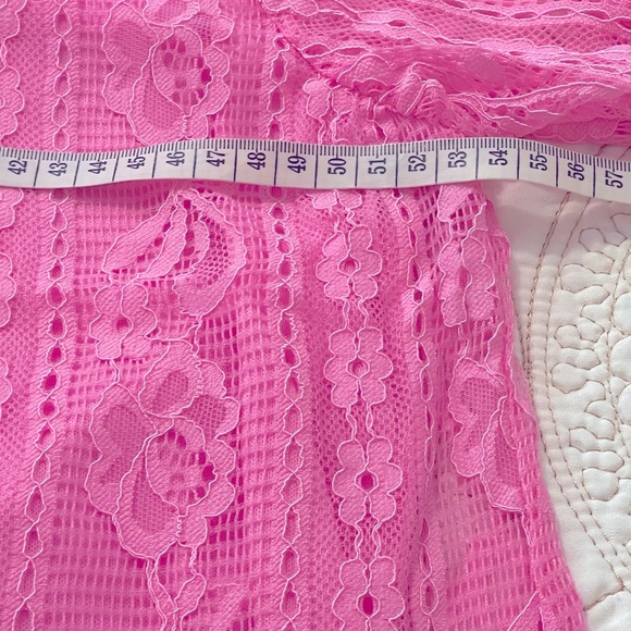 Summer Fashion Womens Shirts Floral Crew Neck Lace Tops - Picture 12 of 12